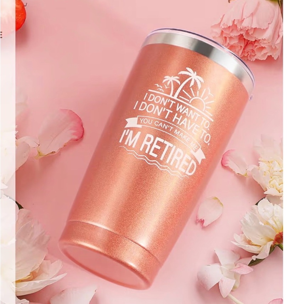 Rose Gold Insulated Tumbler 20oz - New
